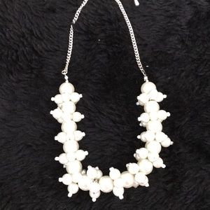Faux pearl necklace